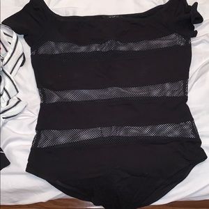 Forever 21 bodysuit with mesh